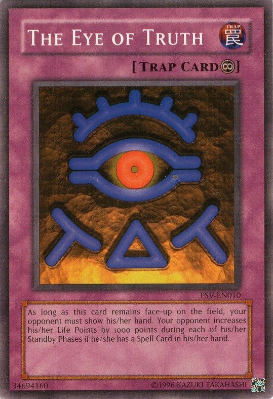 Image for The Eye of Truth (Pharaoh's Servant (Worldwide English)) (PSV-EN010) - YuGiOh