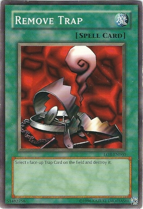 Image for Remove Trap (Legend of Blue Eyes White Dragon (Worldwide English)) (LOB-EN060) - YuGiOh