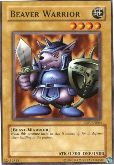 Image for Beaver Warrior (Legend of Blue Eyes White Dragon (Worldwide English)) (LOB-EN064) - YuGiOh