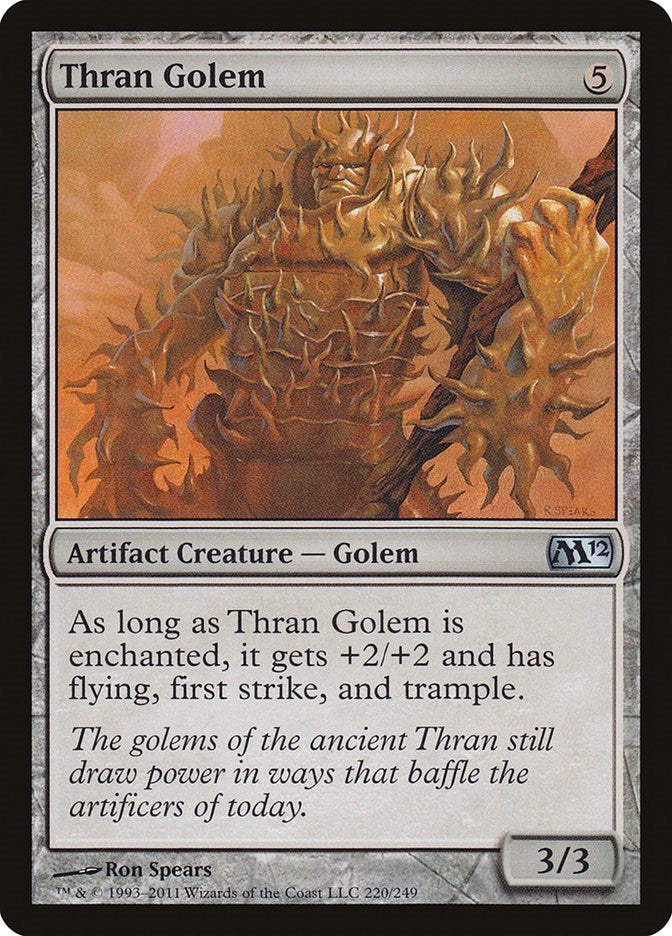 Image for Thran Golem (Magic 2012 (M12)) (220) - Magic: The Gathering