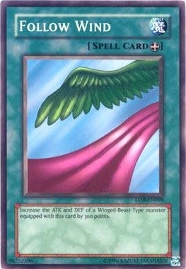 Image for Follow Wind (Legend of Blue Eyes White Dragon (Worldwide English)) (LOB-EN098) - YuGiOh