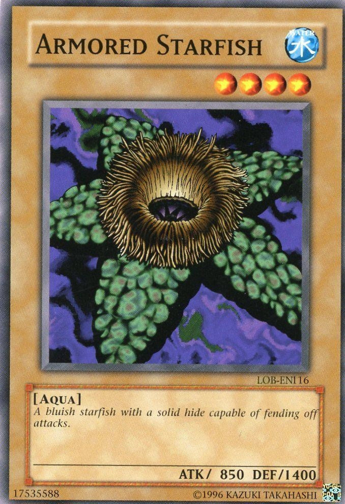 Image for Armored Starfish (Legend of Blue Eyes White Dragon (Worldwide English)) (LOB-EN116) - YuGiOh