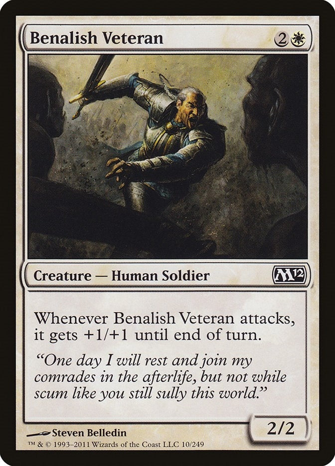 Image for Benalish Veteran (Magic 2012 (M12)) (10) - Magic: The Gathering