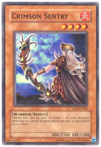 Image for Crimson Sentry (Labyrinth of Nightmare (Worldwide English)) (LON-EN033) - YuGiOh