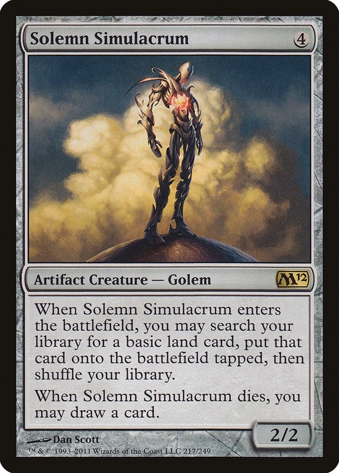 Image for Solemn Simulacrum (Magic 2012 (M12)) (217) - Magic: The Gathering