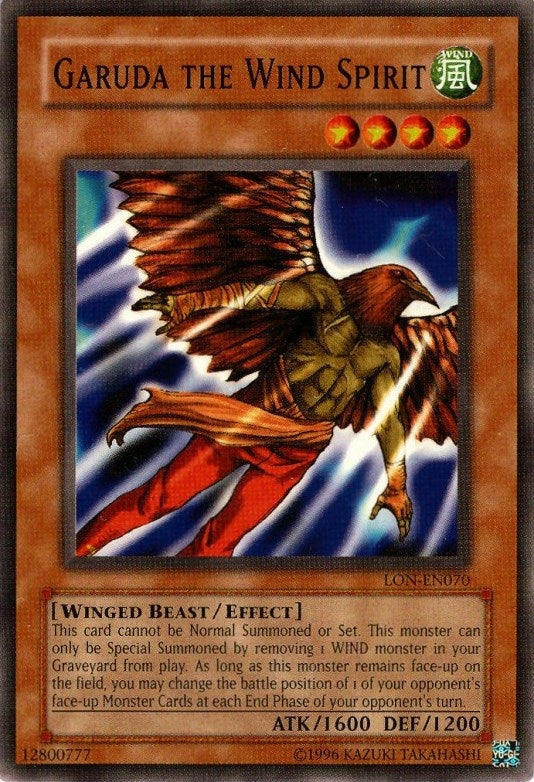 Image for Garuda the Wind Spirit (Labyrinth of Nightmare (Worldwide English)) (LON-EN070) - YuGiOh
