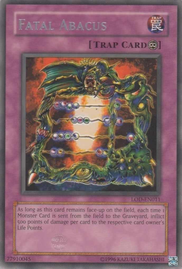 Image for Fatal Abacus (Legacy of Darkness (Worldwide English)) (LOD-EN011) - YuGiOh