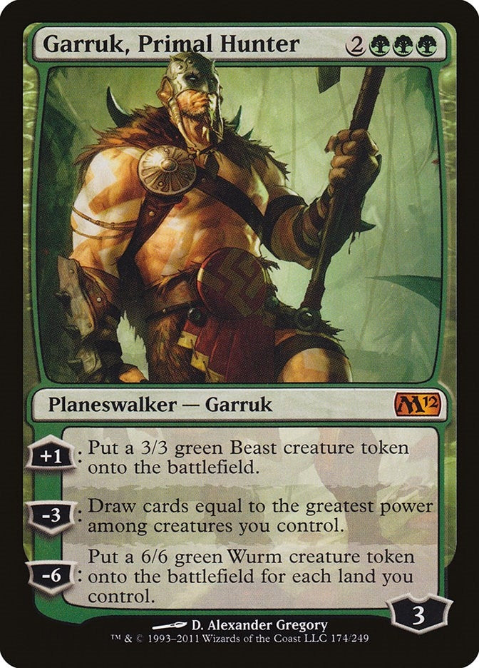 Image for Garruk, Primal Hunter (Magic 2012 (M12)) (174) - Magic: The Gathering