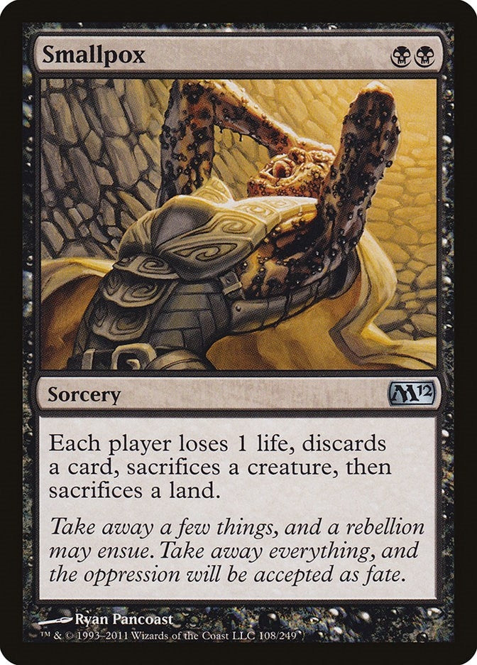 Image for Smallpox (Magic 2012 (M12)) (108) - Magic: The Gathering