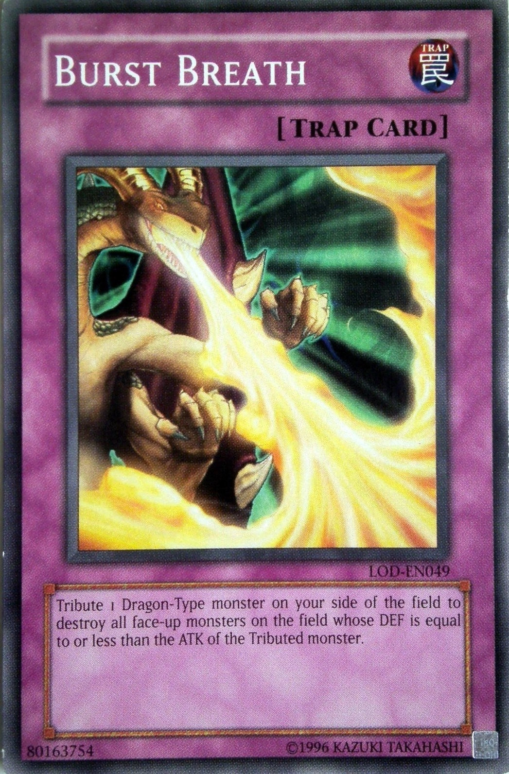 Image for Burst Breath (Legacy of Darkness (Worldwide English)) (LOD-EN049) - YuGiOh