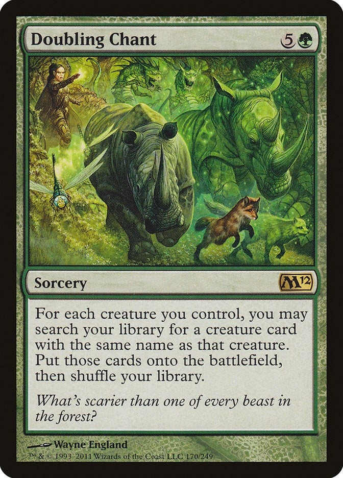 Image for Doubling Chant (Magic 2012 (M12)) (170) - Magic: The Gathering