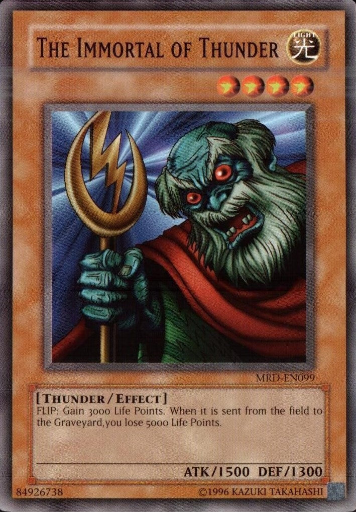 Image for The Immortal of Thunder (Metal Raiders (Worldwide English)) (MRD-EN099) - YuGiOh