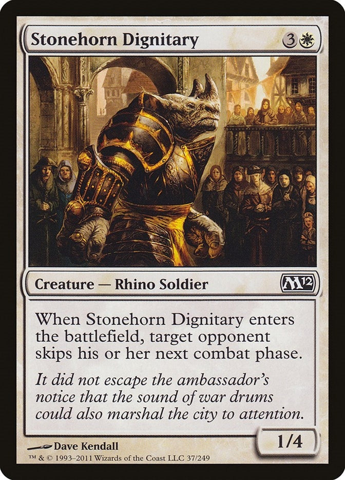 Image for Stonehorn Dignitary (Magic 2012 (M12)) (37) - Magic: The Gathering