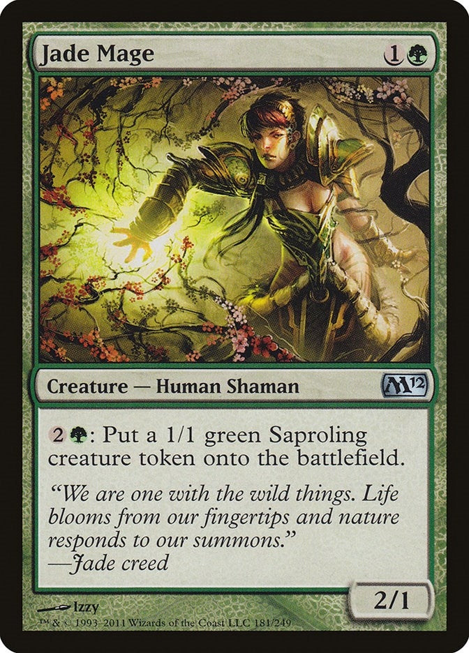 Image for Jade Mage (Magic 2012 (M12)) (181) - Magic: The Gathering