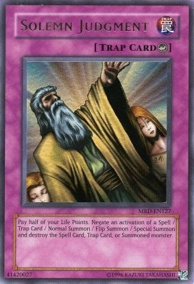 Image for Solemn Judgment (Metal Raiders (Worldwide English)) (MRD-EN127) - YuGiOh