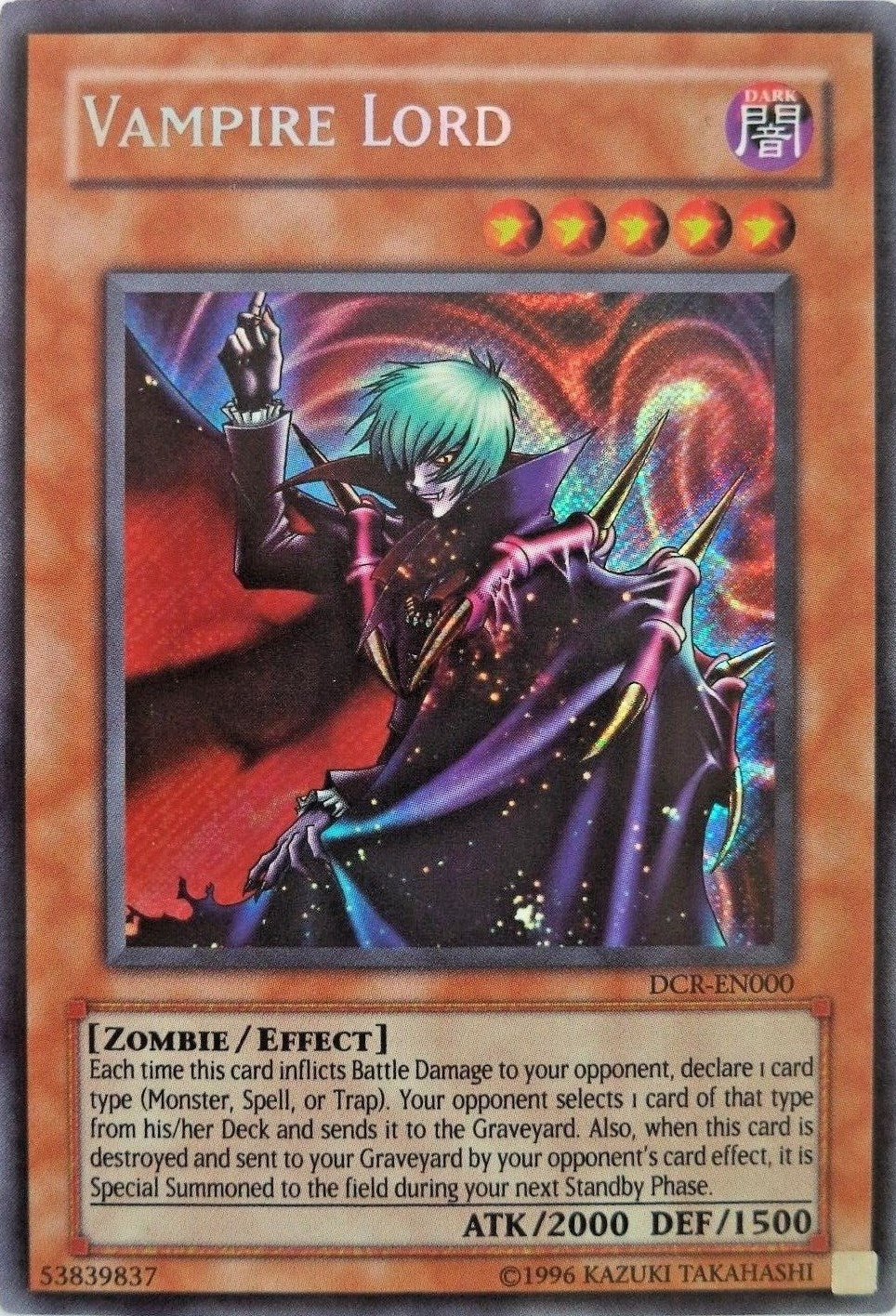 Image for Vampire Lord (Dark Crisis (Worldwide English)) (DCR-EN000) - YuGiOh