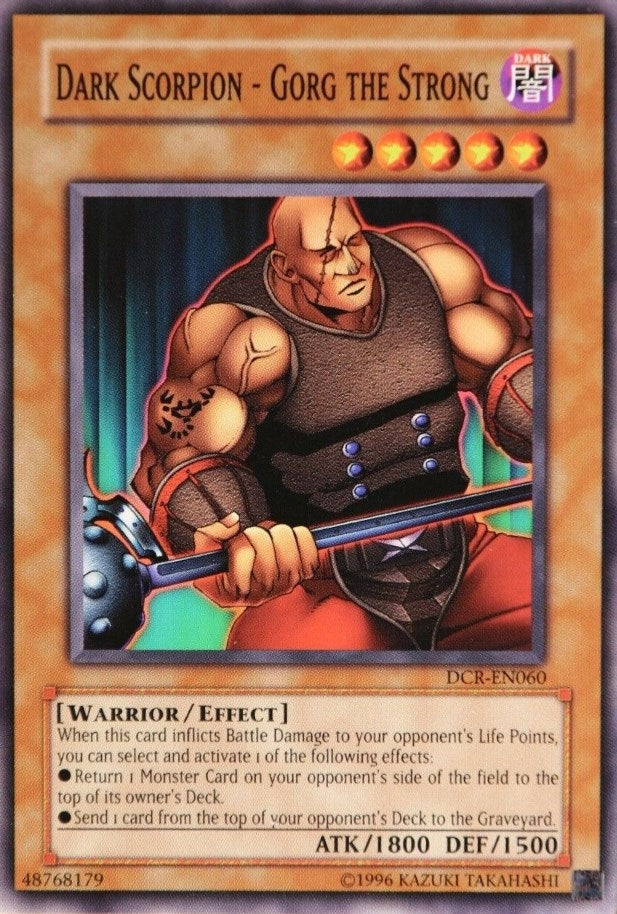 Image for Dark Scorpion - Gorg the Strong (Dark Crisis (Worldwide English)) (DCR-EN060) - YuGiOh
