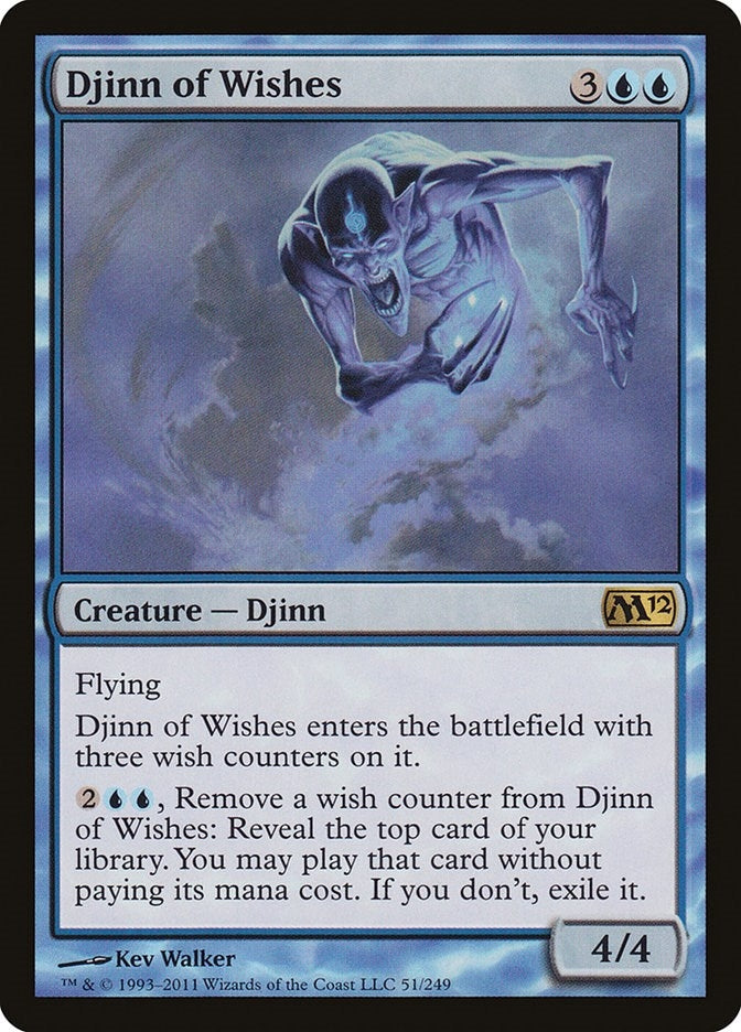 Image for Djinn of Wishes (Magic 2012 (M12)) (51) - Magic: The Gathering