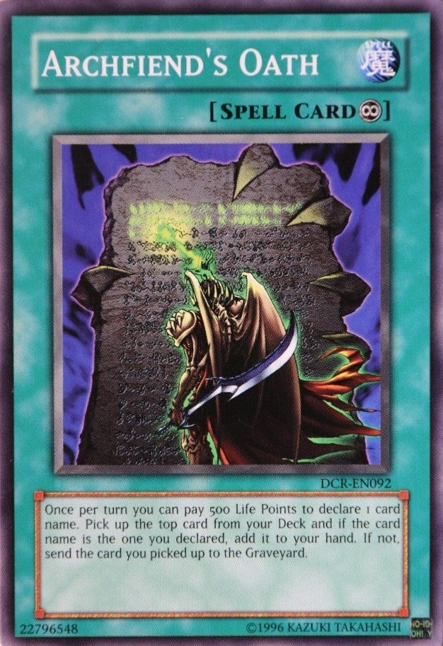 Image for Archfiend's Oath (Dark Crisis (Worldwide English)) (DCR-EN092) - YuGiOh