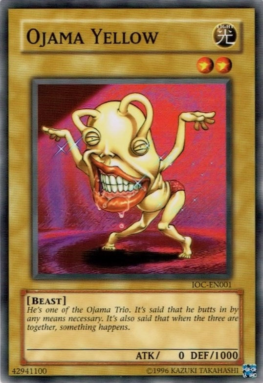 Image for Ojama Yellow (Invasion of Chaos (Worldwide English)) (IOC-EN001) - YuGiOh