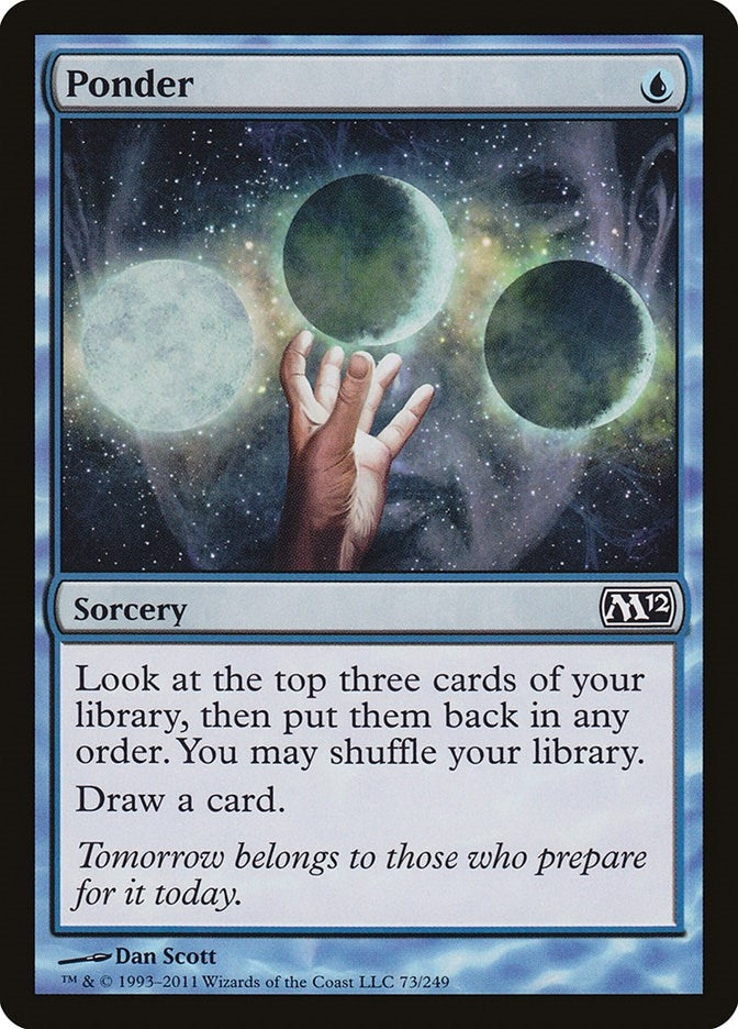 Image for Ponder (Magic 2012 (M12)) (73) - Magic: The Gathering