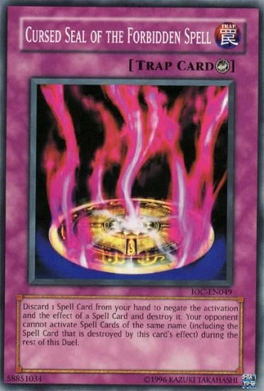 Image for Cursed Seal of the Forbidden Spell (Invasion of Chaos (Worldwide English)) (IOC-EN049) - YuGiOh