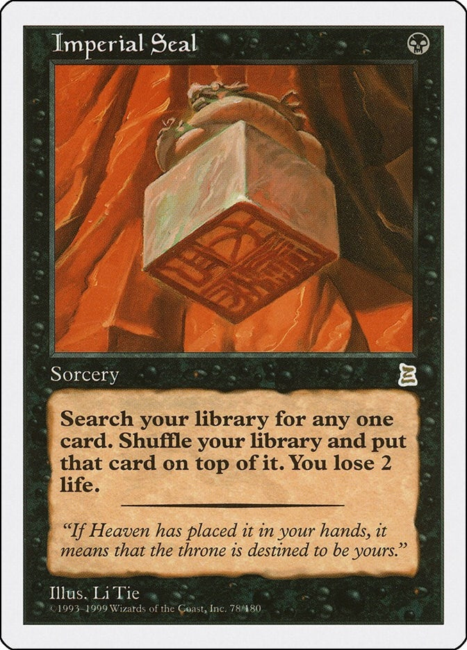 Image for Imperial Seal (Portal Three Kingdoms) (78) - Magic: The Gathering