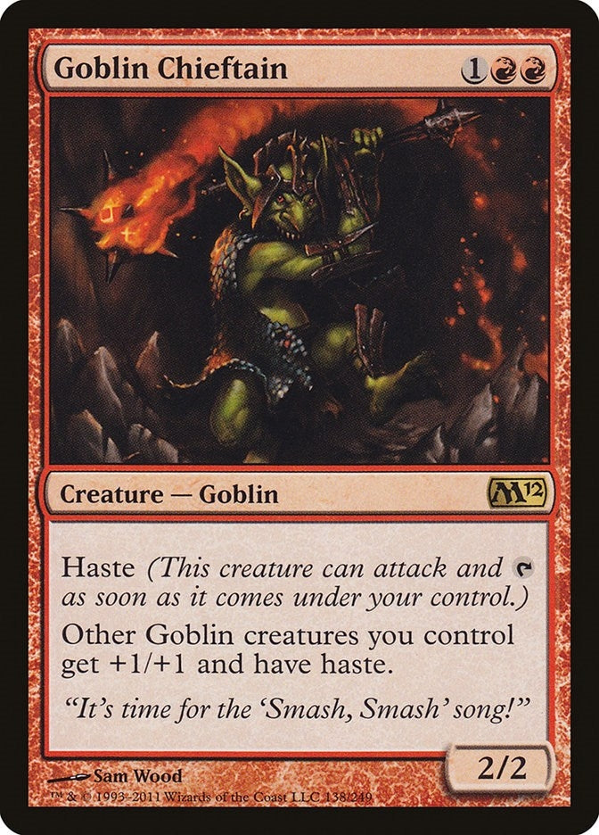 Image for Goblin Chieftain (Magic 2012 (M12)) (138) - Magic: The Gathering