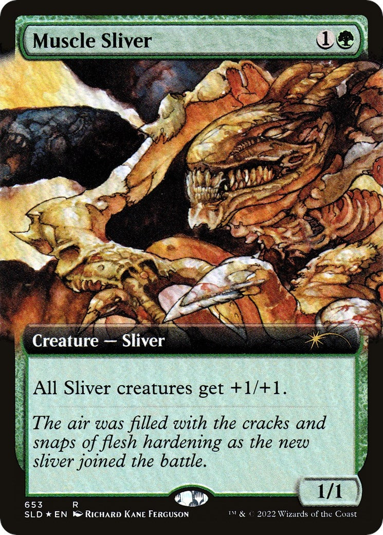 Image for Muscle Sliver (Extended Art) (Secret Lair Drop Series) (653) - Magic: The Gathering