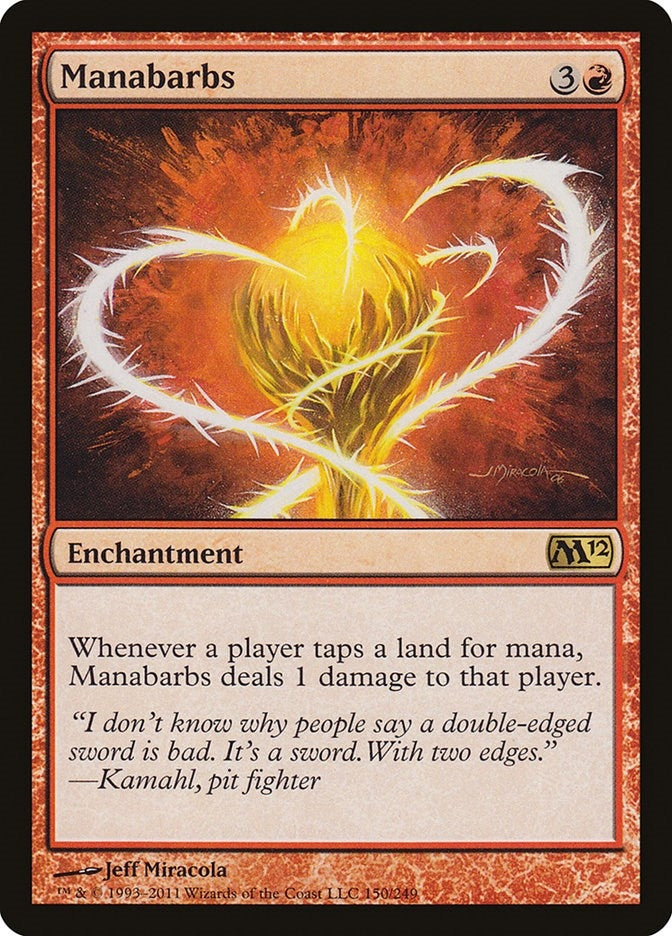 Image for Manabarbs (Magic 2012 (M12)) (150) - Magic: The Gathering