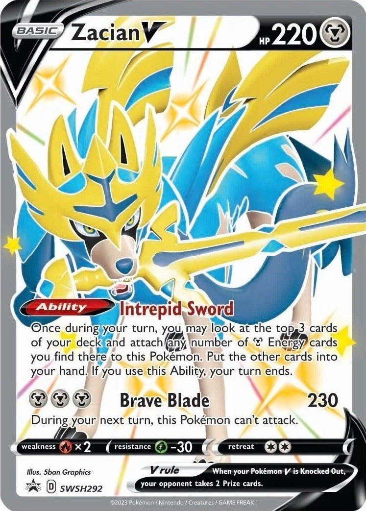 Image for Zacian V (Shiny) - SWSH292 (SWSH: Sword & Shield Promo Cards) (SWSH292) - Pokemon