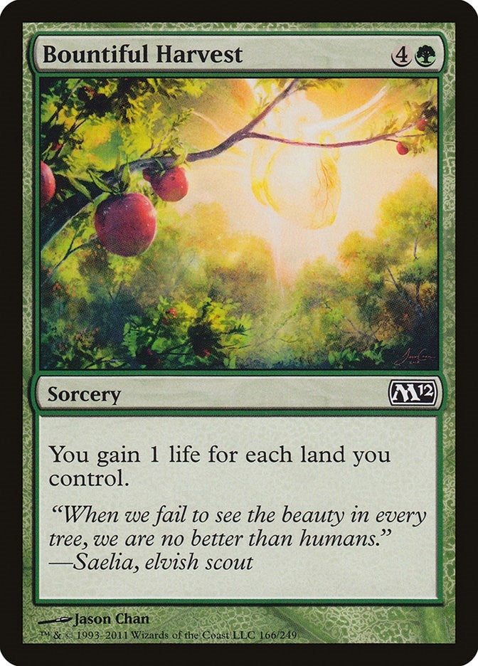 Image for Bountiful Harvest (Magic 2012 (M12)) (166) - Magic: The Gathering