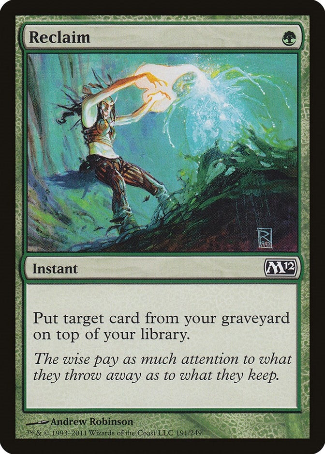 Image for Reclaim (Magic 2012 (M12)) (191) - Magic: The Gathering
