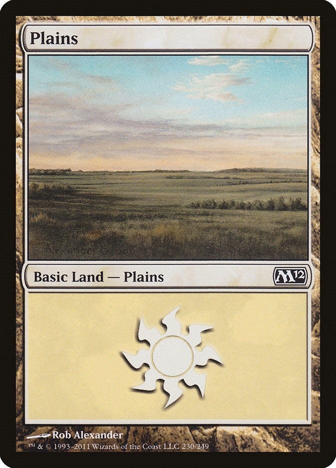 Image for Plains (230) (Magic 2012 (M12)) (230) - Magic: The Gathering