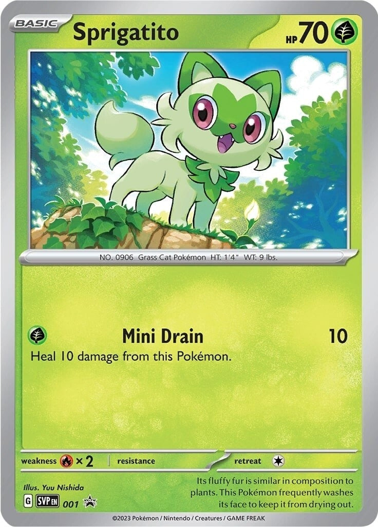 Image for Sprigatito - 001 (SV: Scarlet & Violet Promo Cards) (001) - Pokemon
