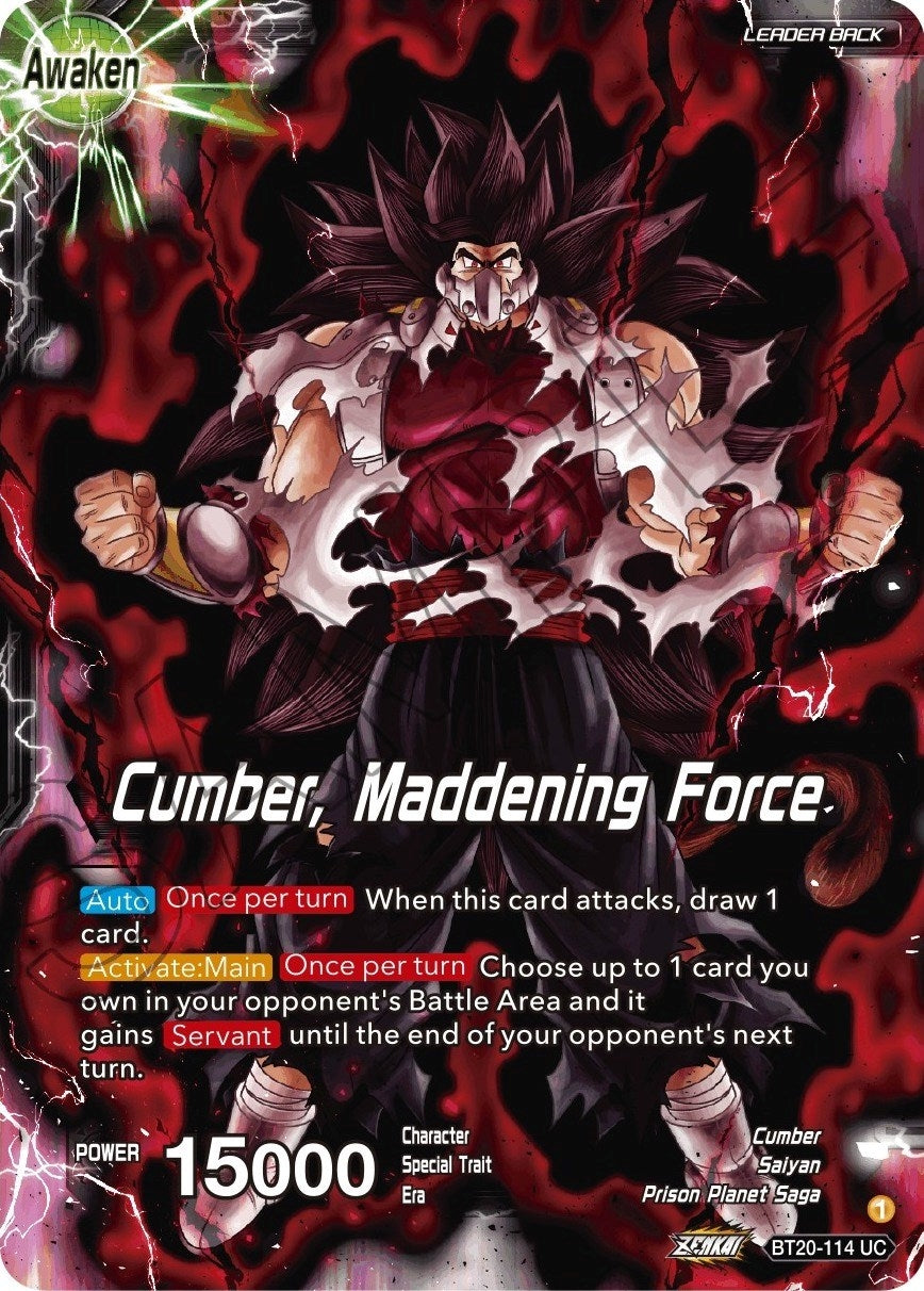 Image for Evil Saiyan // Cumber, Maddening Force (Power Absorbed) (BT20-114) - Dragon Ball Super: Masters