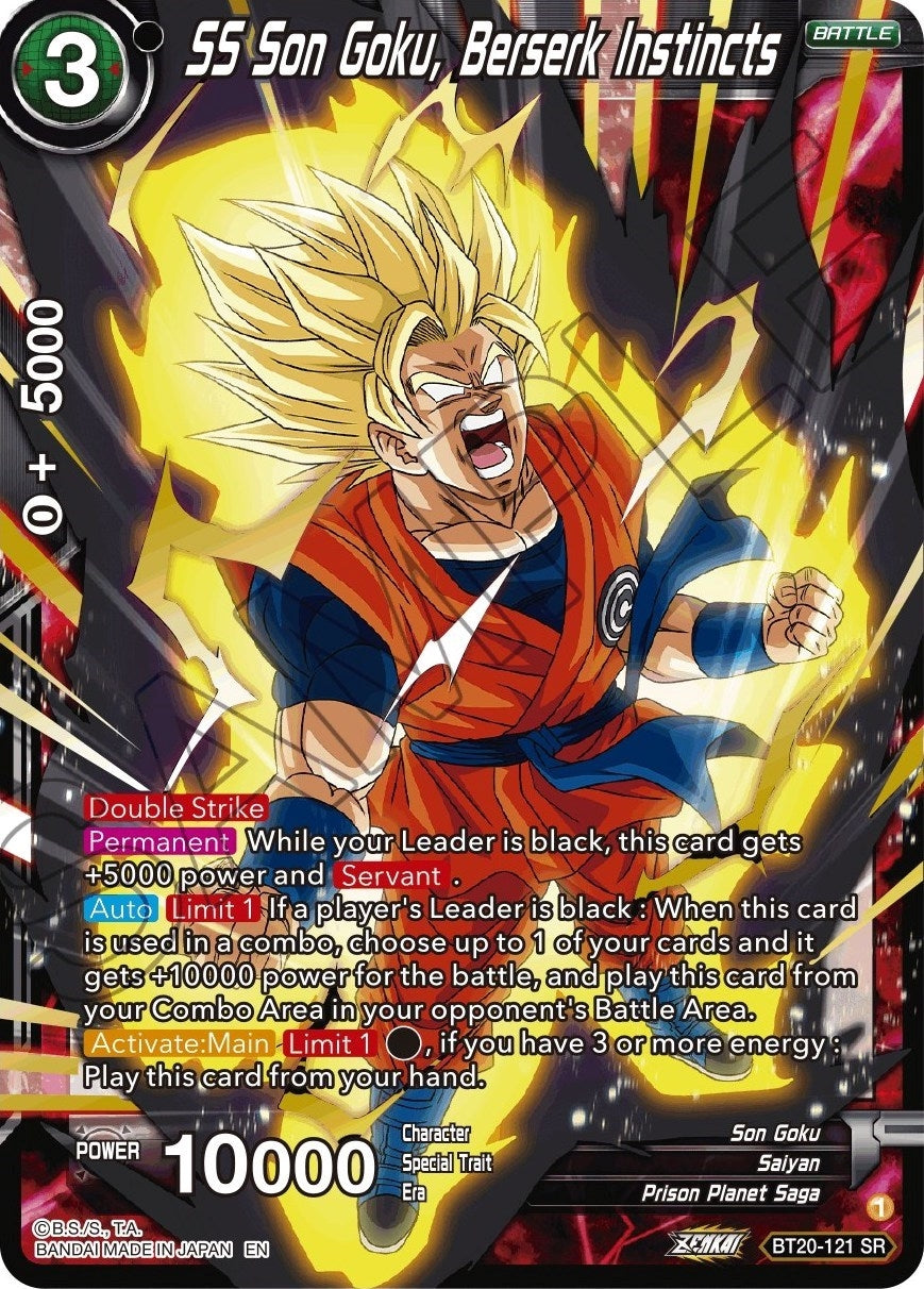 Image for SS Son Goku, Berserk Instincts (Power Absorbed) (BT20-121) - Dragon Ball Super: Masters