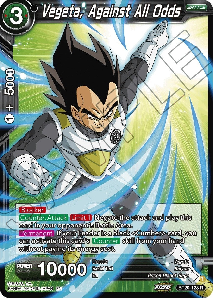 Image for Vegeta, Against All Odds (Power Absorbed) (BT20-123) - Dragon Ball Super: Masters