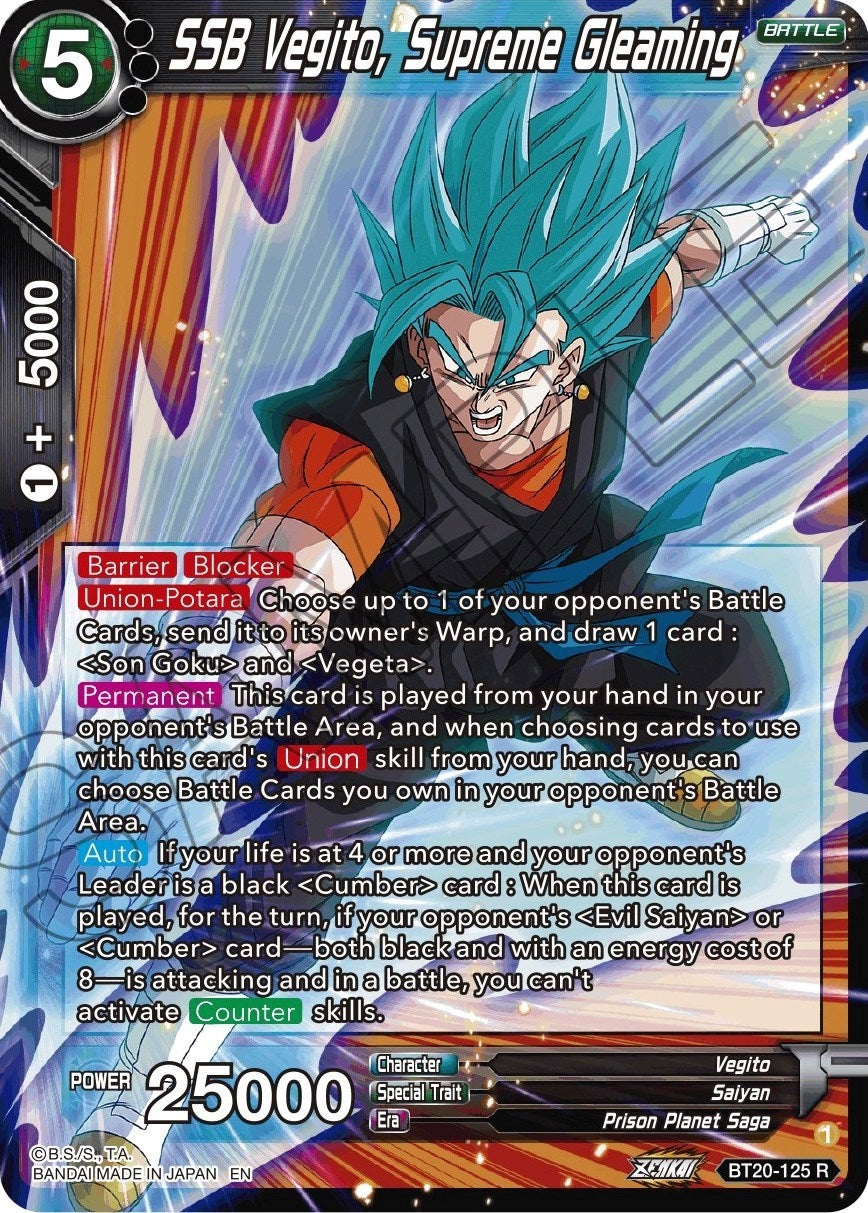 Image for SSB Vegito, Supreme Gleaming (Power Absorbed) (BT20-125) - Dragon Ball Super: Masters
