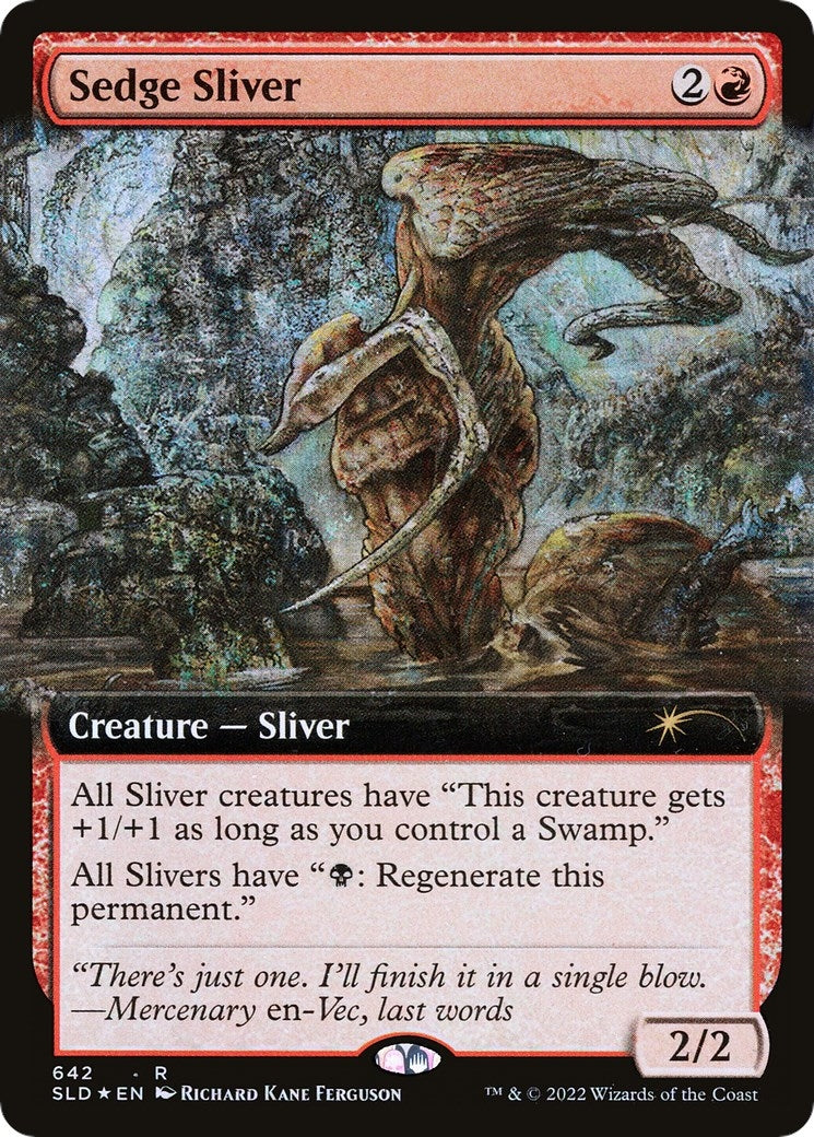 Image for Sedge Sliver (Extended Art) (Secret Lair Drop Series) (642) - Magic: The Gathering