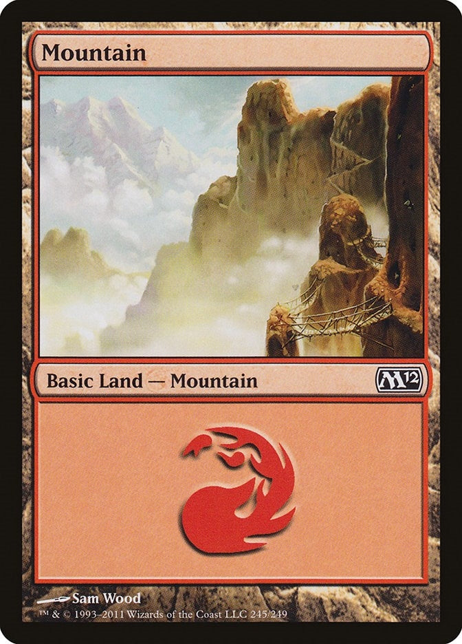 Image for Mountain (245) (Magic 2012 (M12)) (245) - Magic: The Gathering