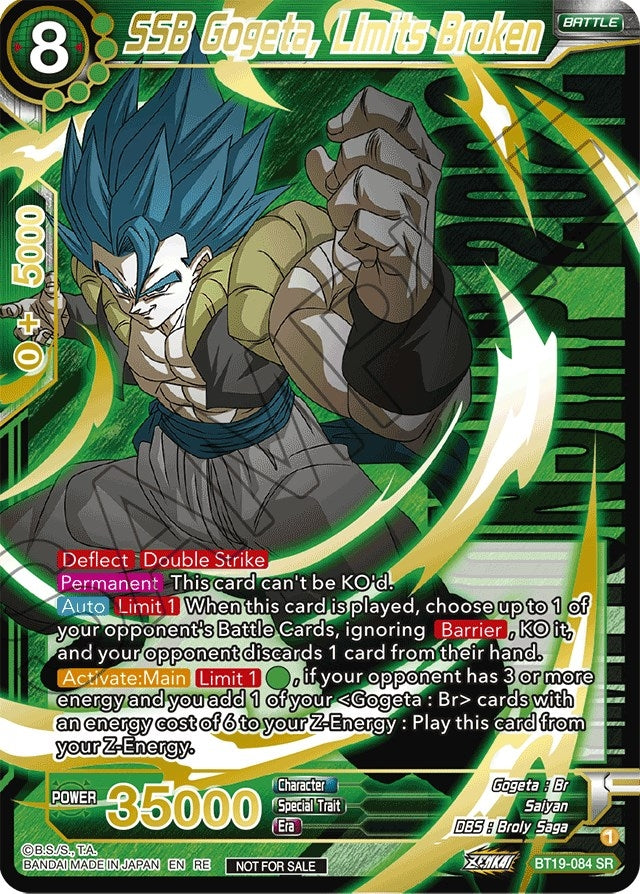 Image for SSB Gogeta, Limits Broken (Championship 2022) (Promotion Cards) (BT19-084) - Dragon Ball Super: Masters