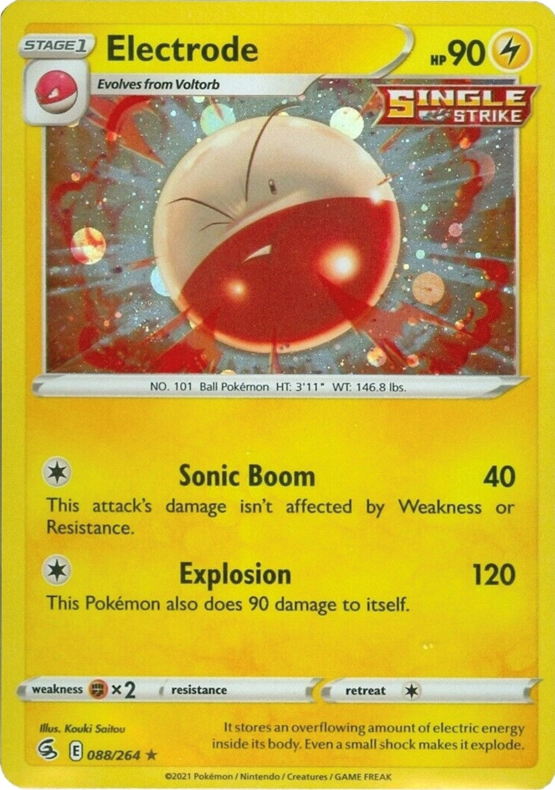Image for Electrode - 088/264 (Cosmos Holo) (Miscellaneous Cards & Products) (088/264) - Pokemon