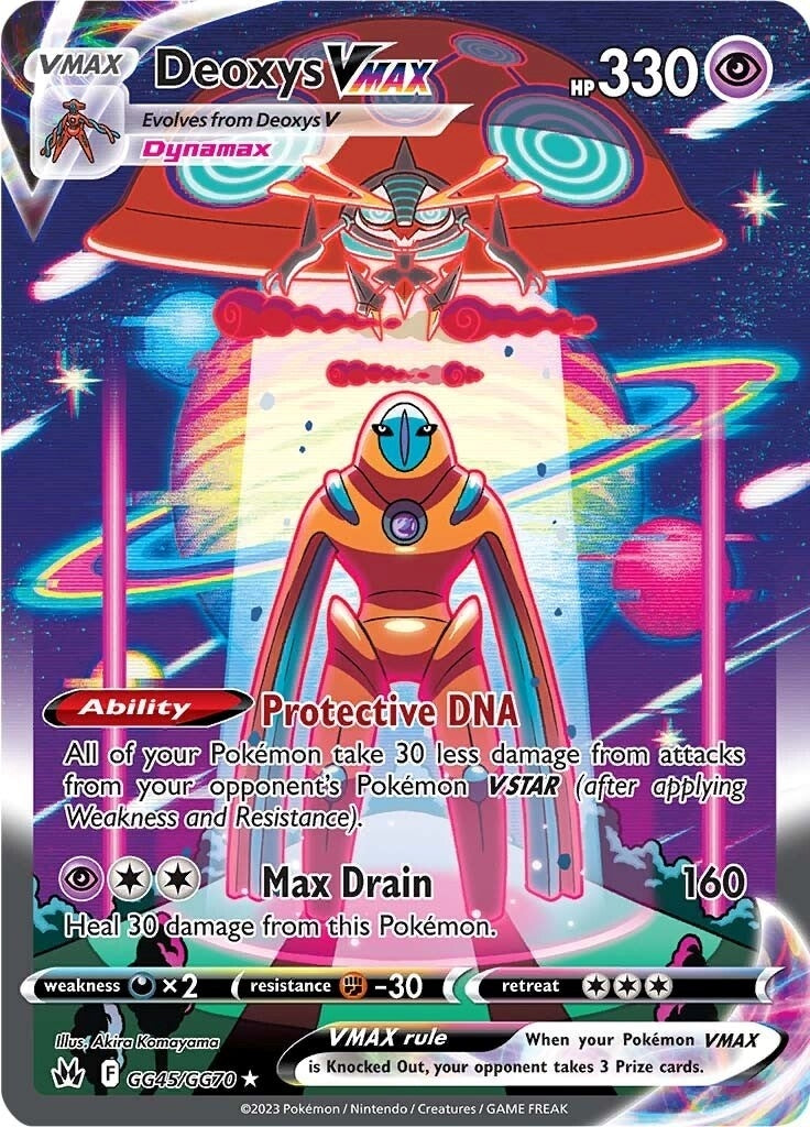 Image for Deoxys VMAX (Crown Zenith: Galarian Gallery) (GG45/GG70) - Pokemon