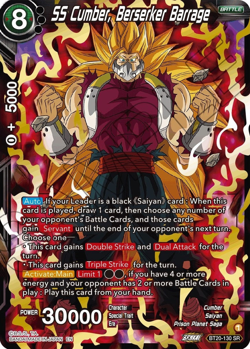 Image for SS Cumber, Berserker Barrage (Power Absorbed) (BT20-130) - Dragon Ball Super: Masters