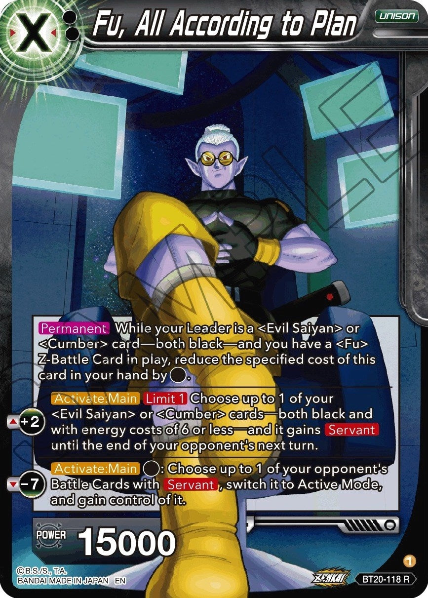 Image for Fu, All According to Plan (Power Absorbed) (BT20-118) - Dragon Ball Super: Masters