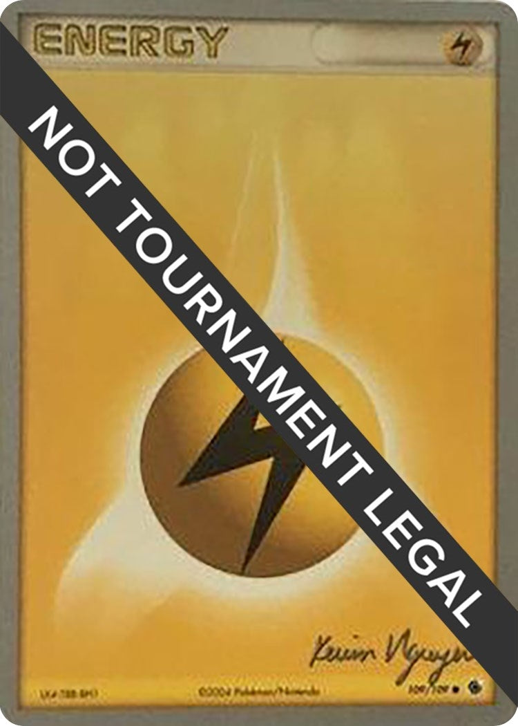 Image for Lightning Energy - 2004 (Kevin Nguyen) (World Championship Decks) (109/109) - Pokemon