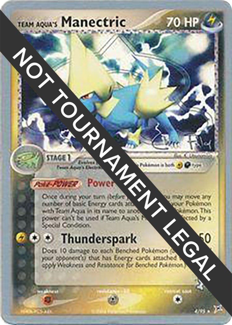 Image for Team Aqua's Manectric - 2004 (Chris Fulop) (World Championship Decks) (4/95) - Pokemon