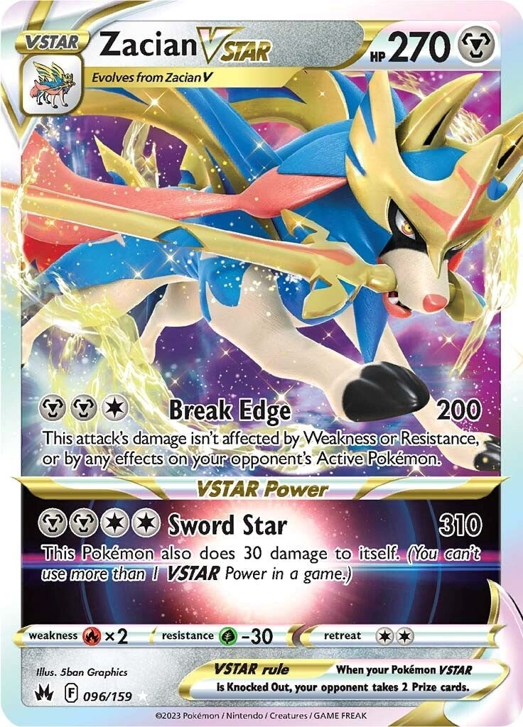 Image for Zacian VSTAR (Crown Zenith) (096/159) - Pokemon