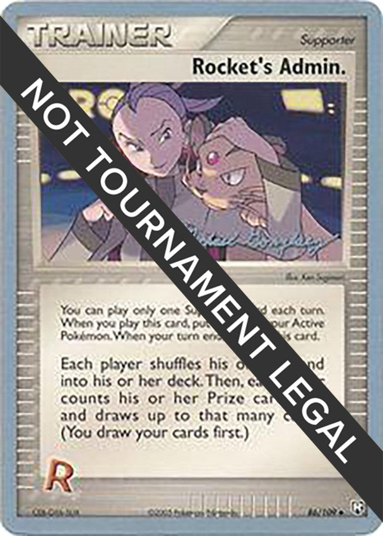 Image for Rocket's Admin. - 2005 (Michael Gonzalez) (World Championship Decks) (86/109) - Pokemon